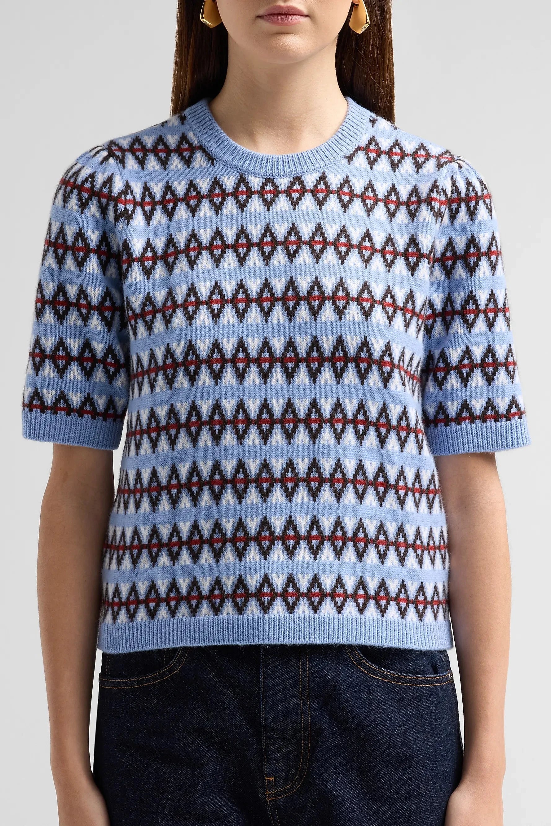 The Cashmere Crew - Periwinkle Fairisle