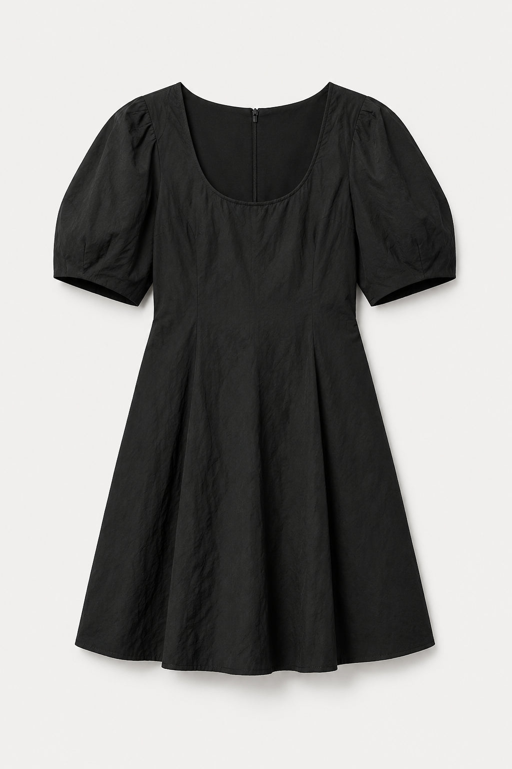Anni Scoop Mini Dress - Black