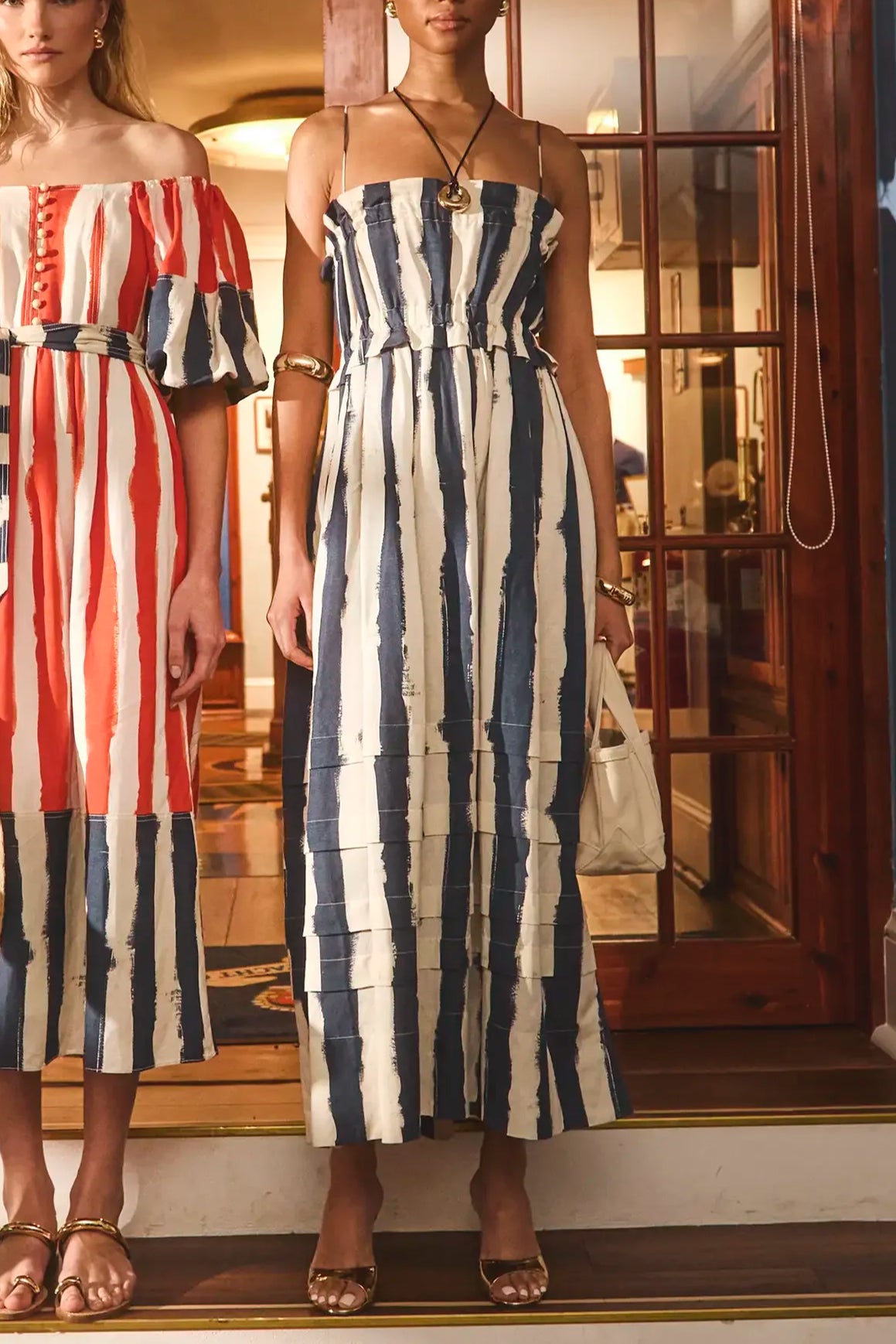 Larkin Dress - Lighthouse Stripe Navy