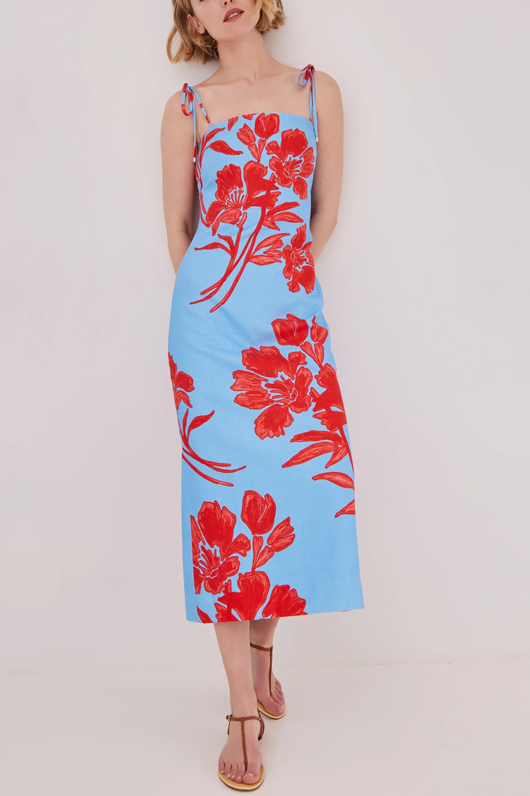 Chelsea Dress - Flora Shadow Sky