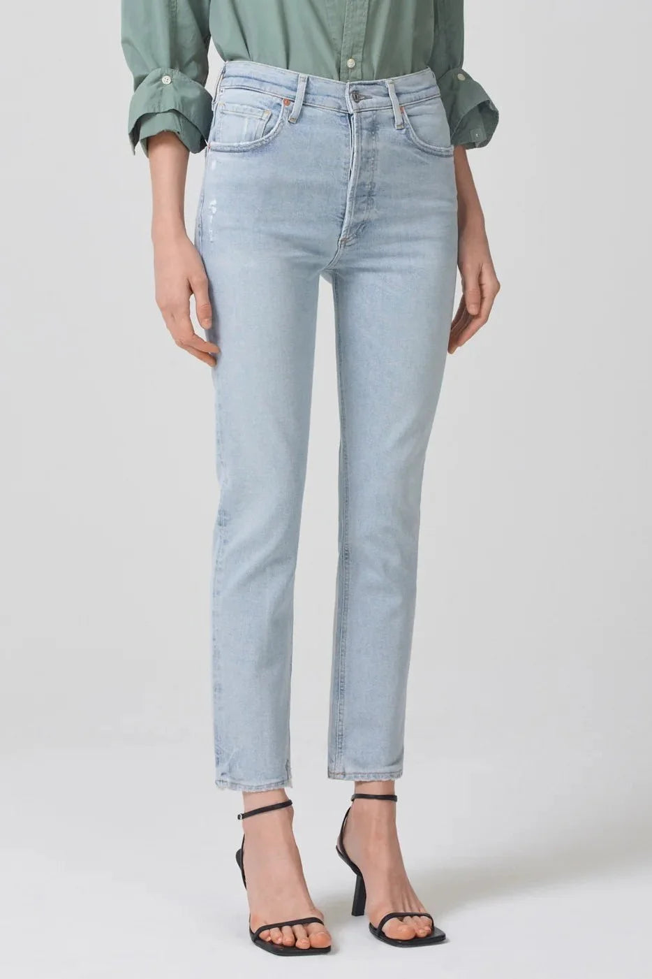 Jolene High Rise Vintage Slim - Lush