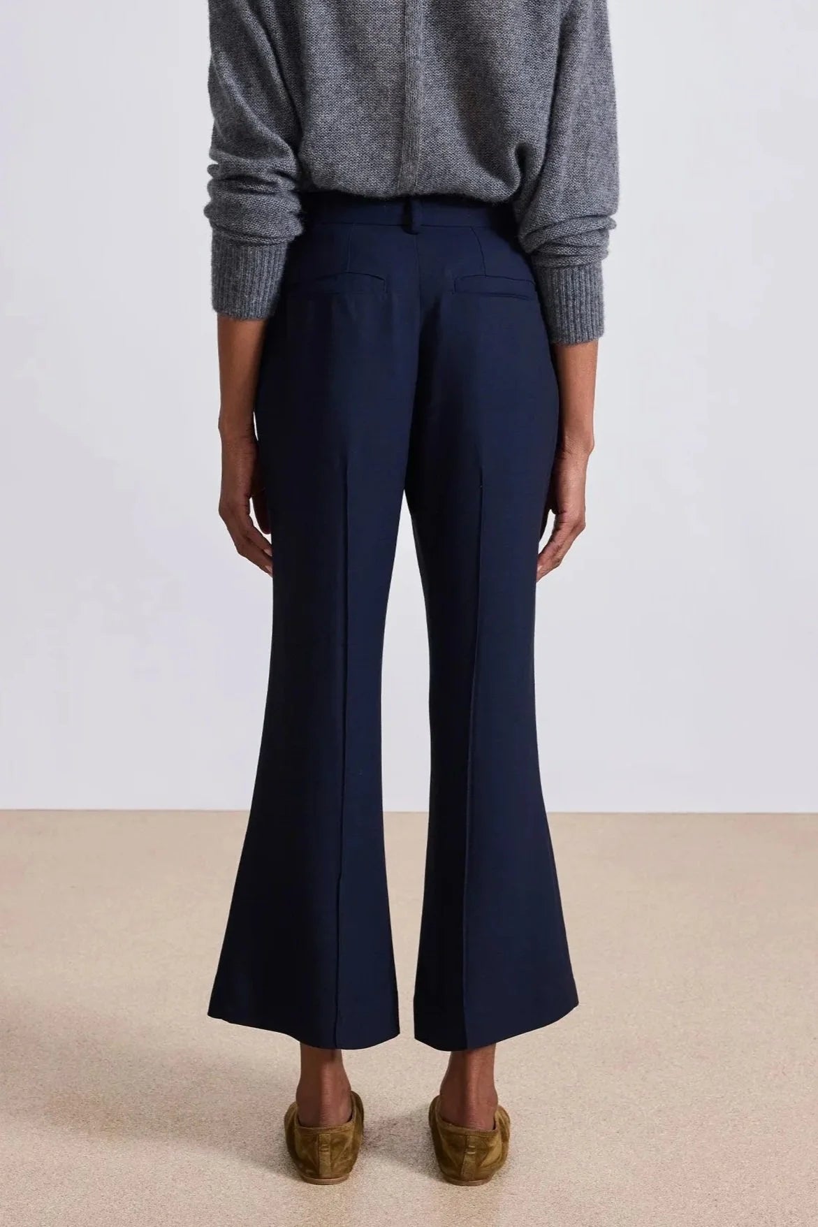 Rene Pull Flare Trouser - Midnight