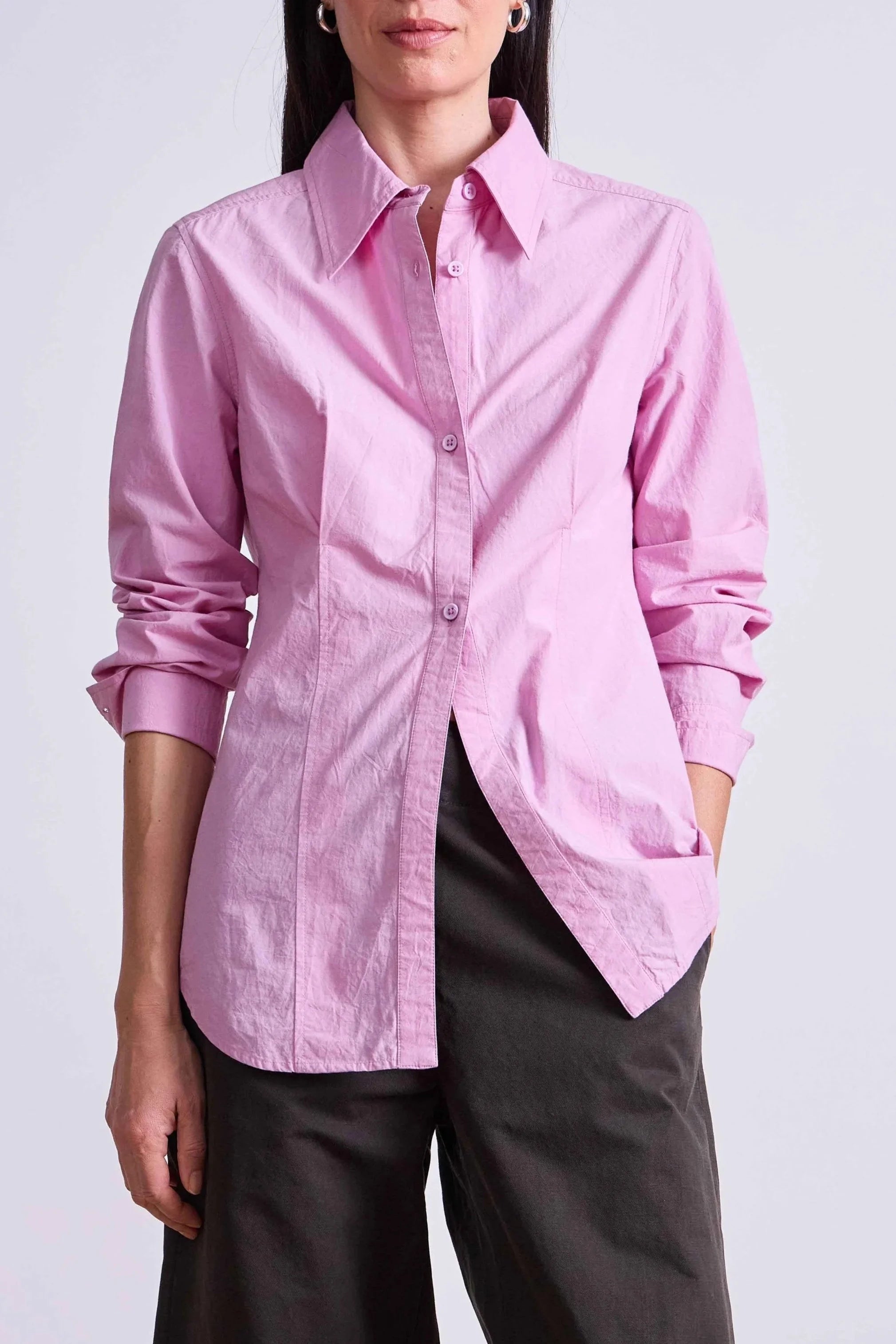 Amine Fitted Shirt - Orchid