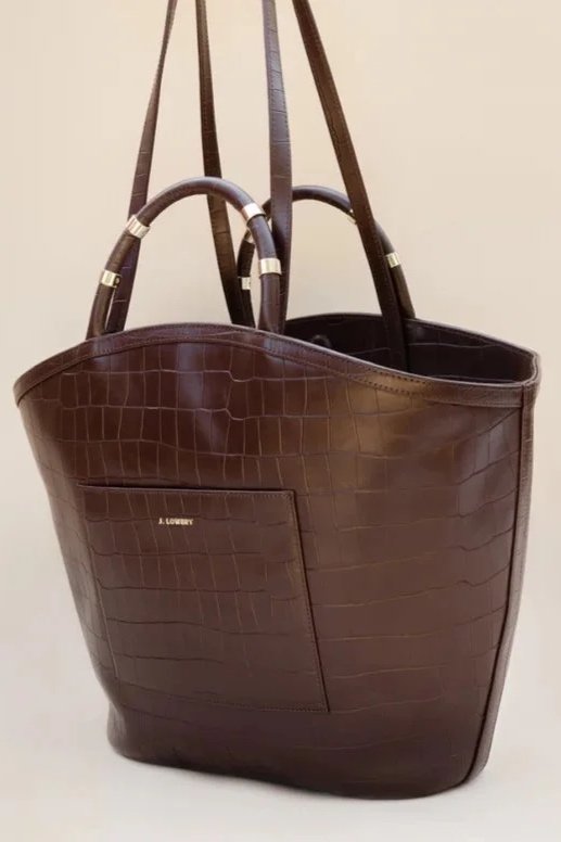 J. Lowery Tote - Espresso Croc
