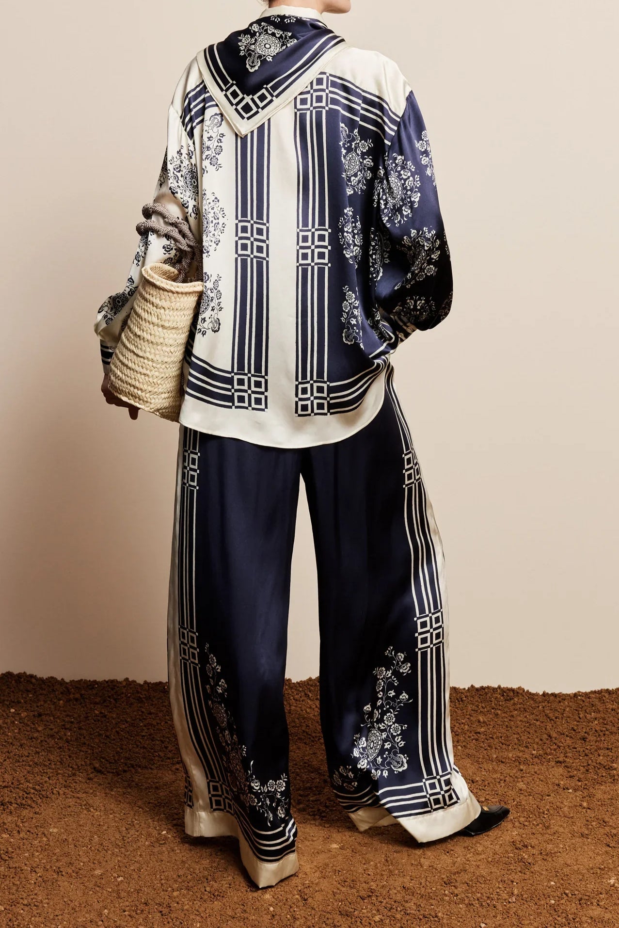 Banderra Silk Pant - Ink