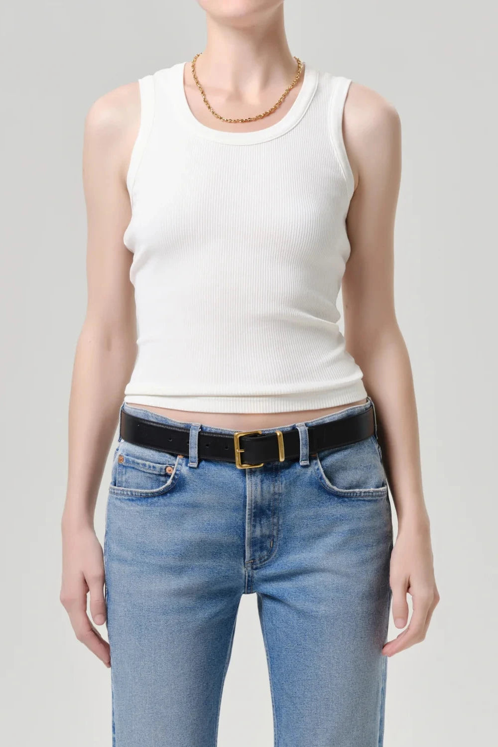 Isabel Ribbed Tank - Pashmina