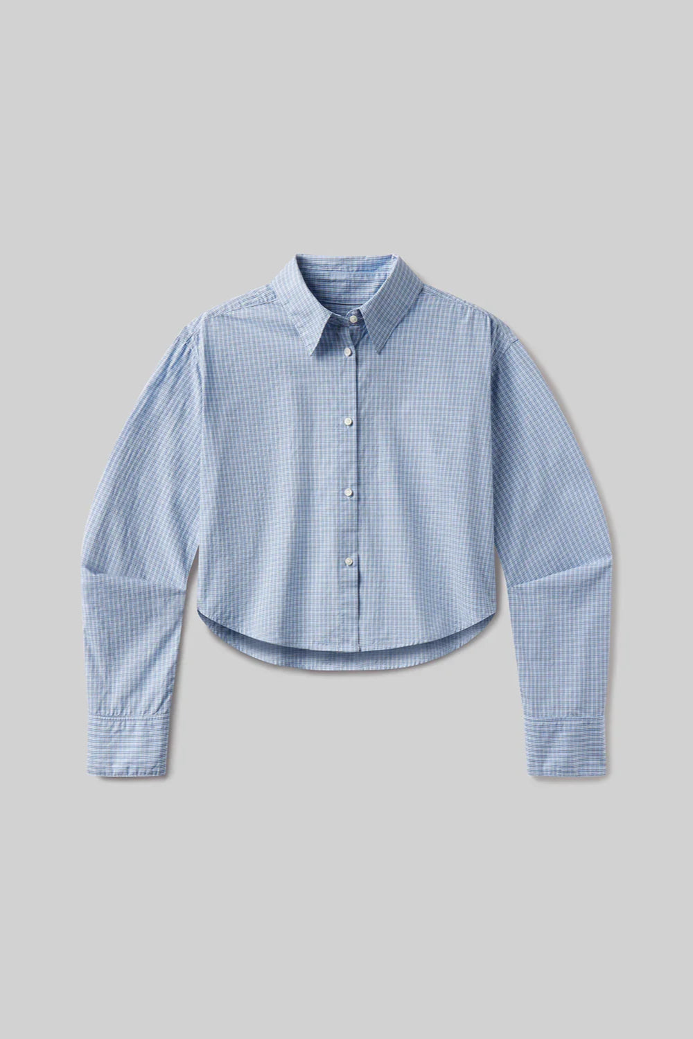 Ana Cropped Shirt - Banker Blue