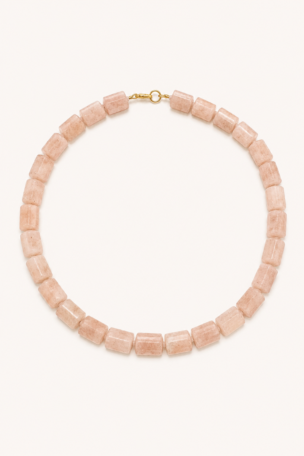Tube Necklace - Morganite