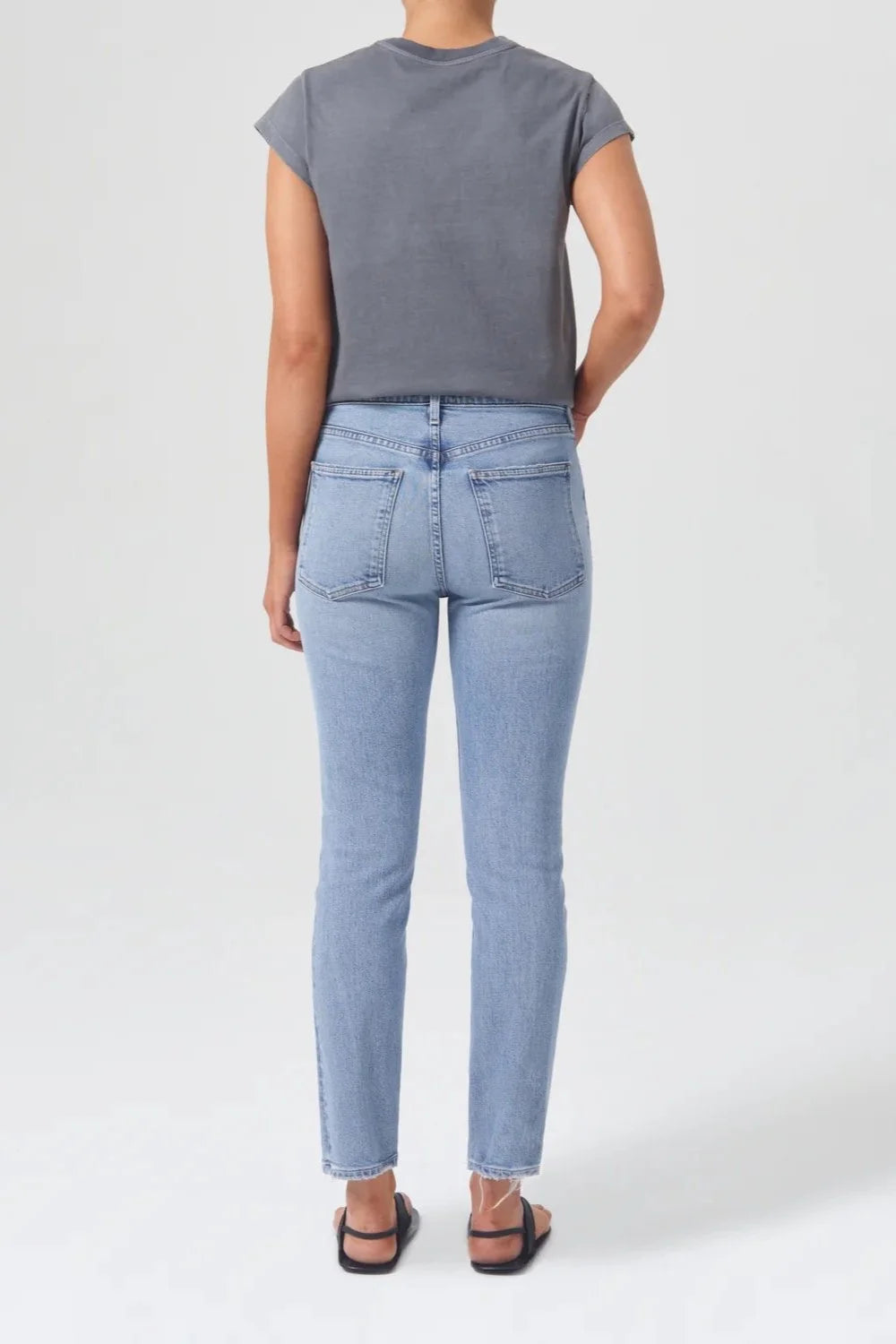 Willow Mid Rise Slim Crop - Torch