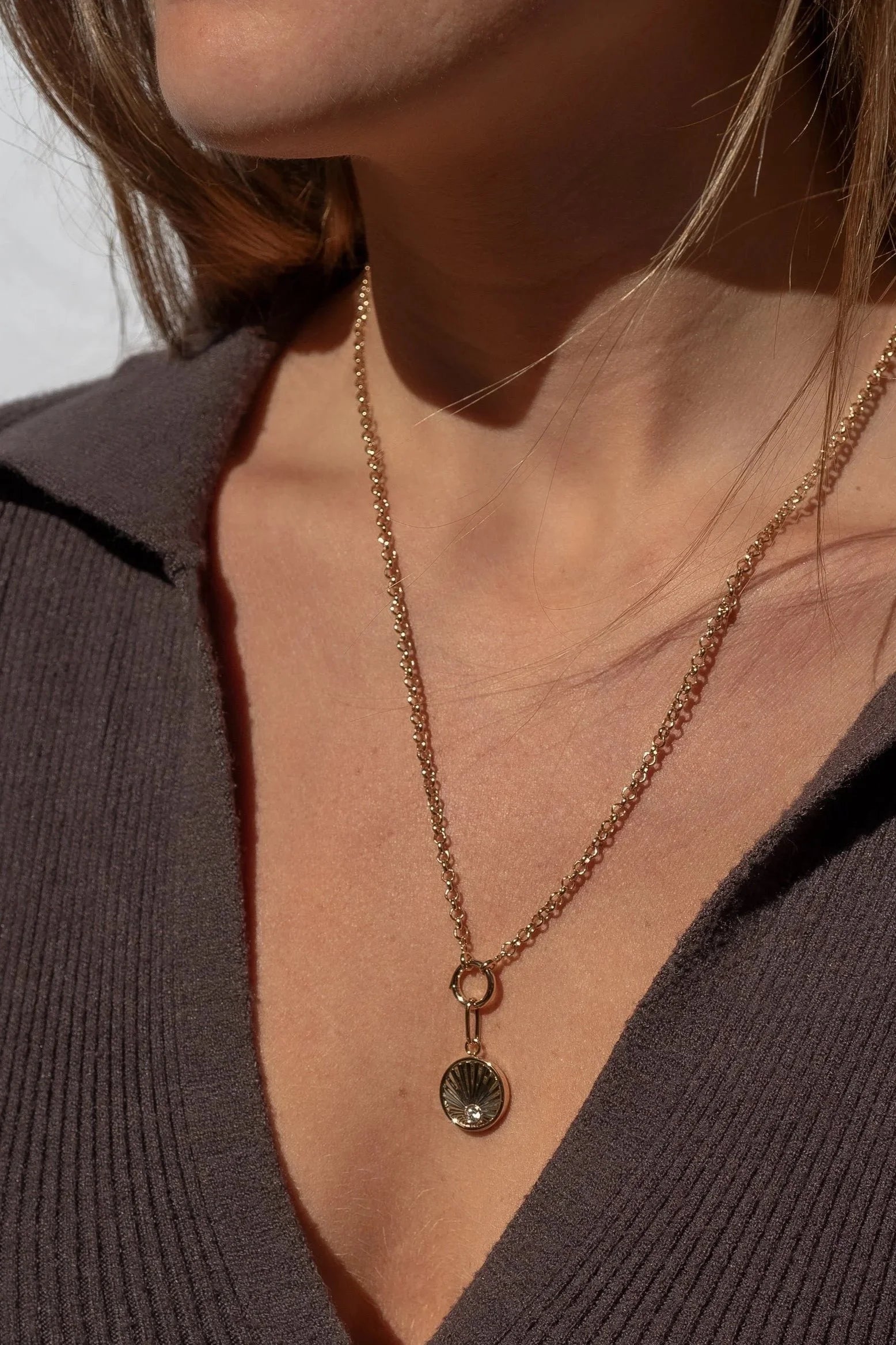 Birth of Venus Rolo Necklace - Gold