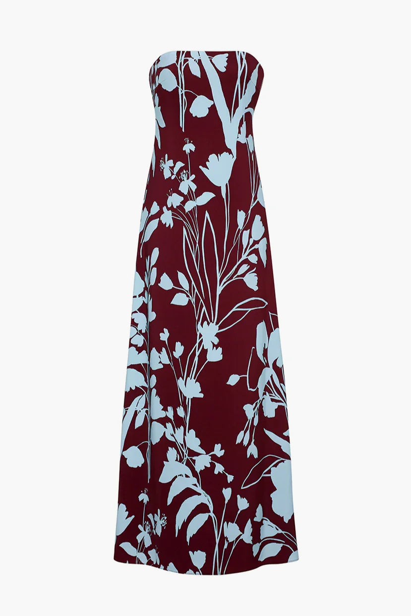 Benita Dress - Botanic Maroon