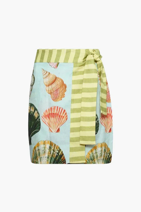 Bistro Skirt - Somers Shell Mint Mini
