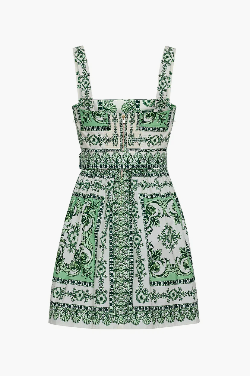 Candy Mini Dress - Hudson Scarf Mint