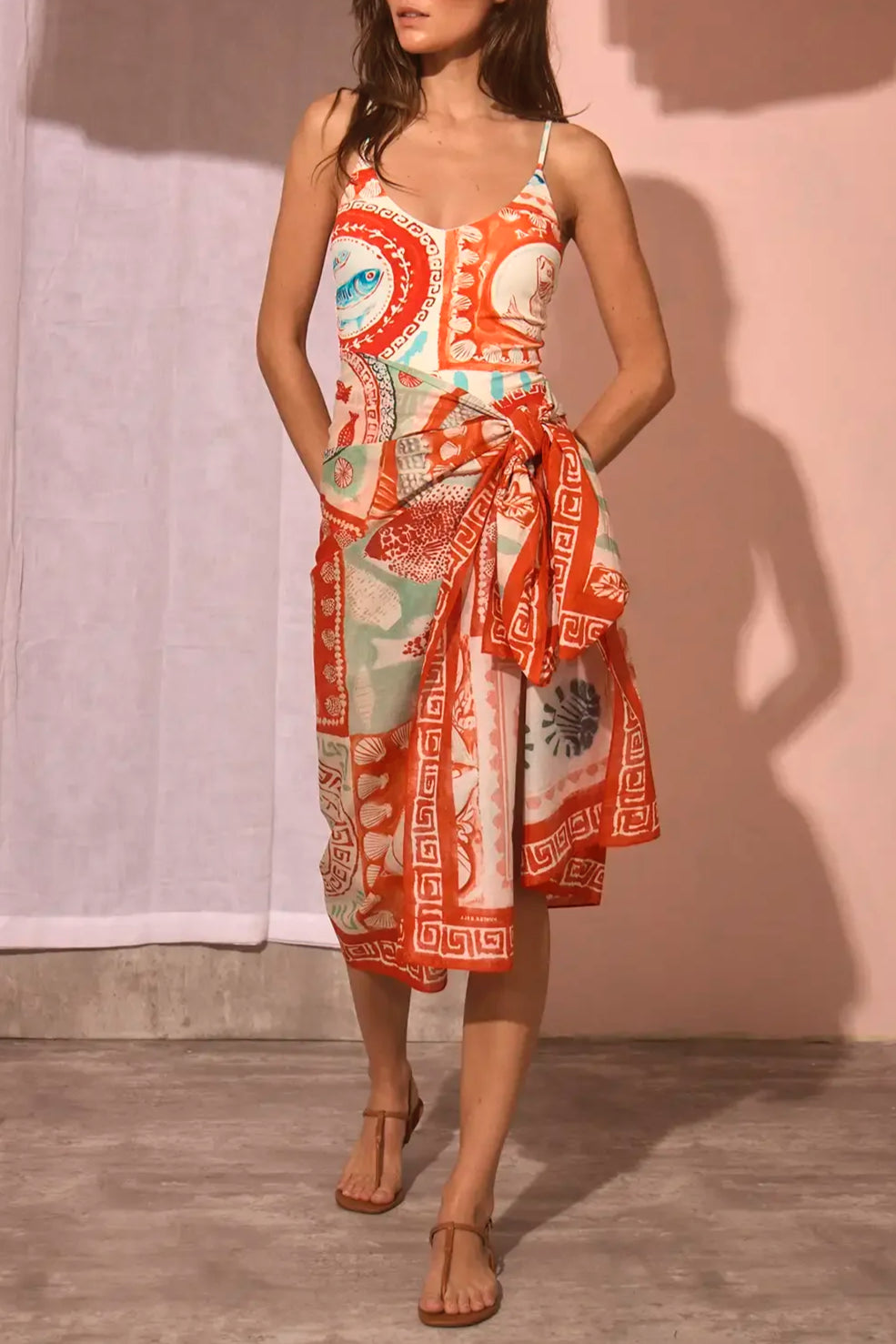 Sarong Cover Up - Lost at Sea