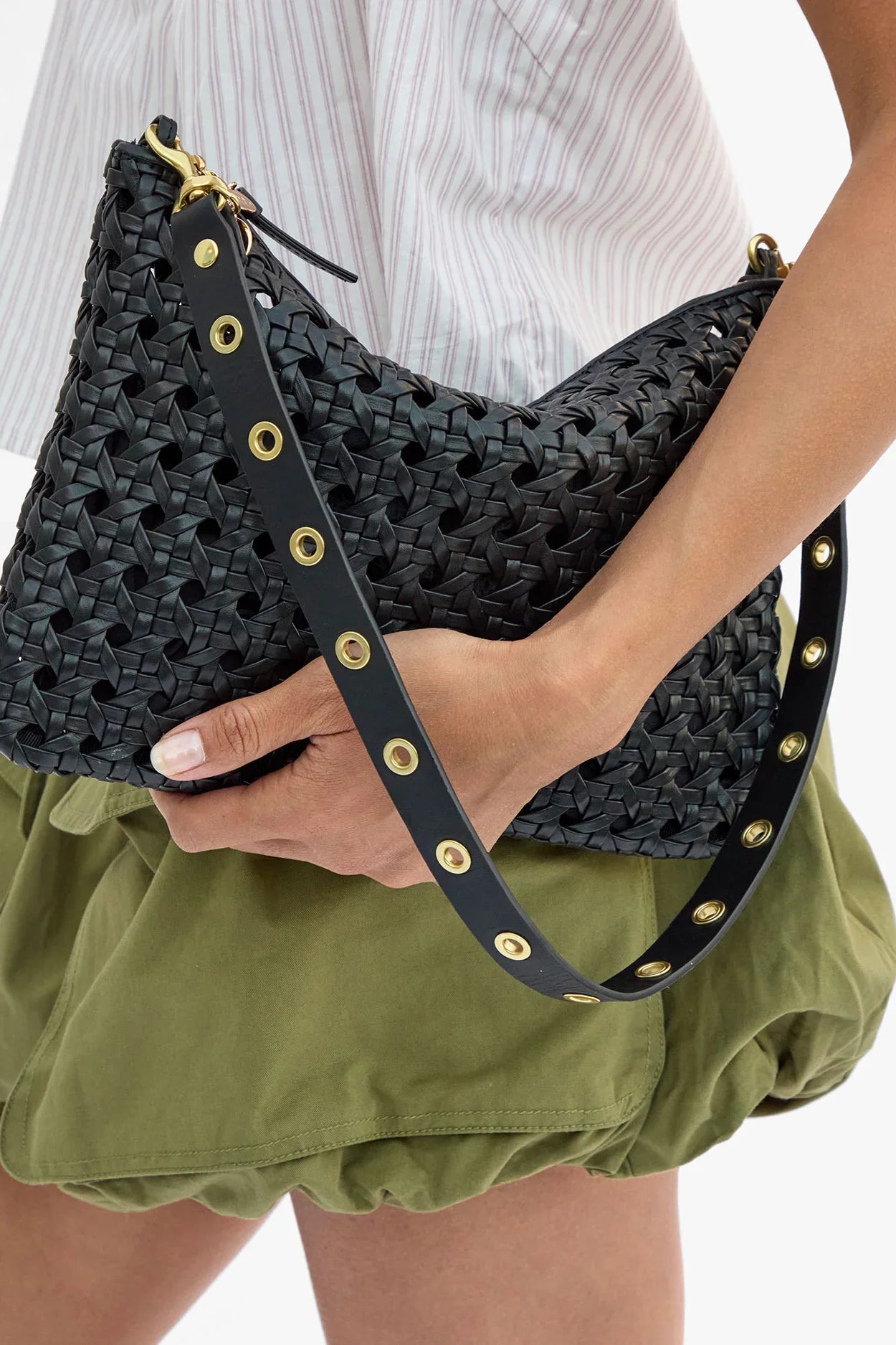 Shoulder Strap w/ Grommets - Black