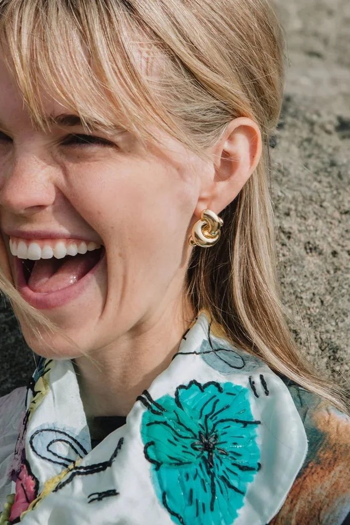 Emery Knot Studs - Gold