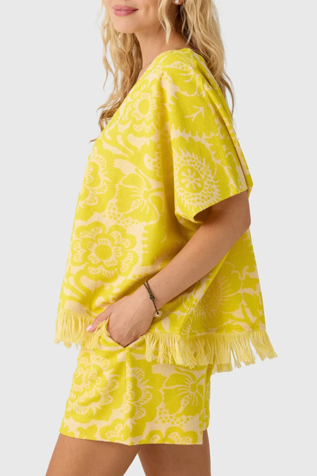 Jorlando Towel Jersey V-Top - Amalfi Lemon