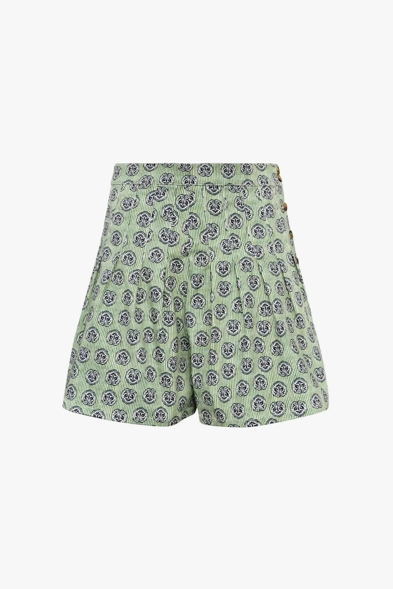 Willa Shorts - Navy Bird Block