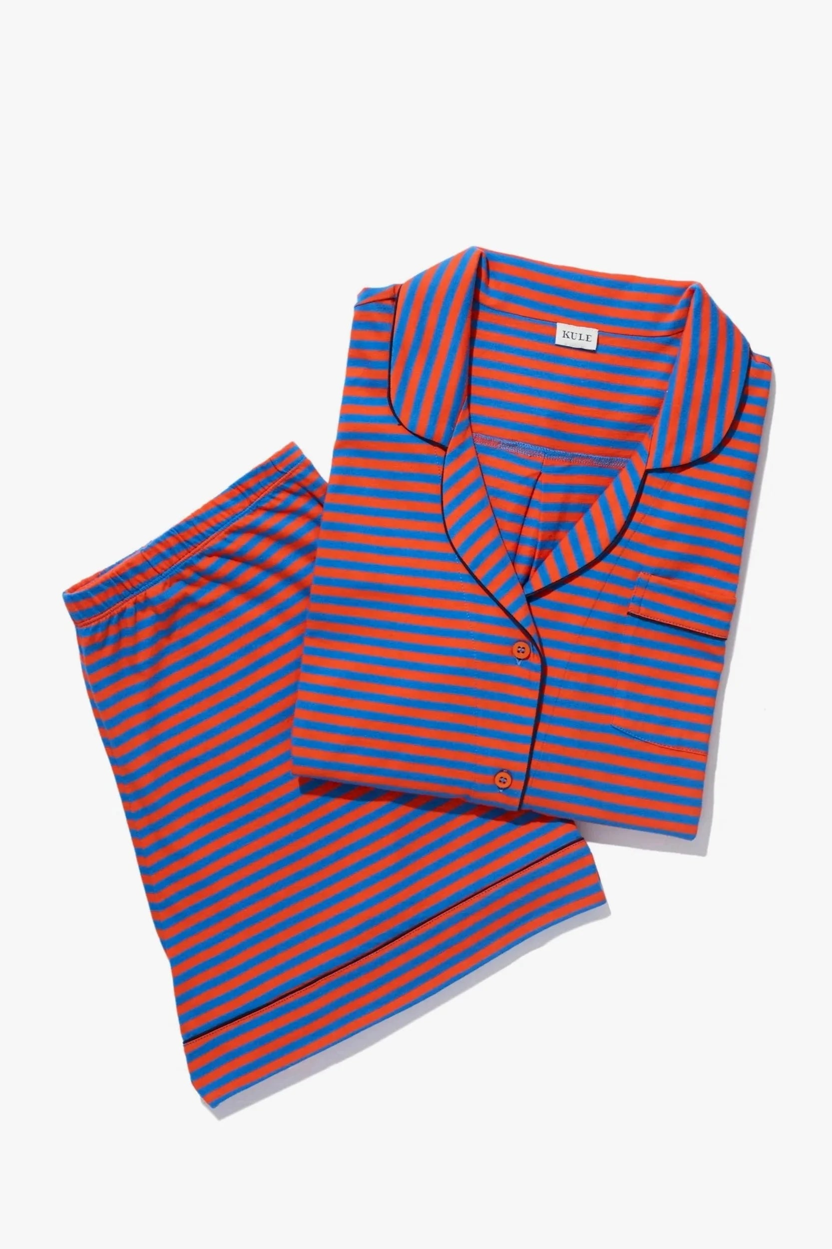 the Short PJ Set - Poppy/Royal