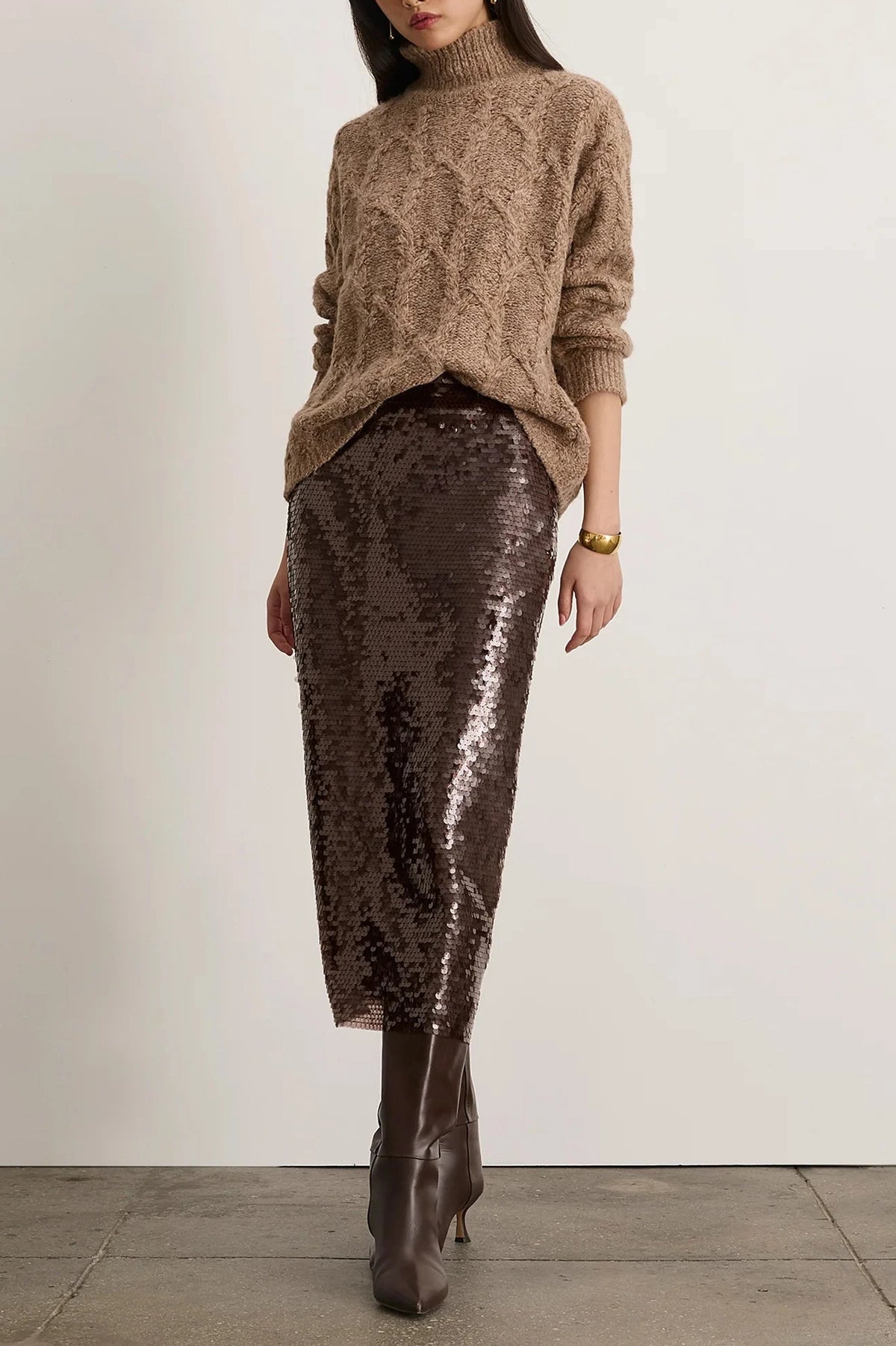 Kiah Skirt - Dark Fig