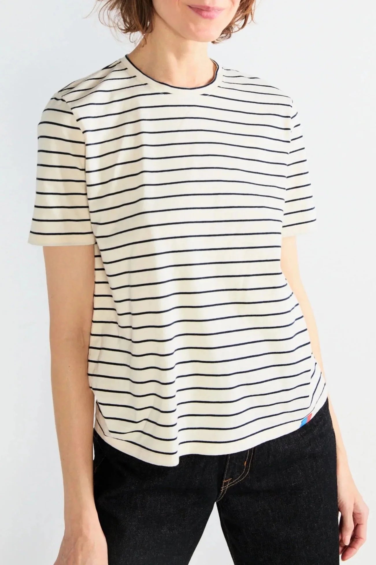 The Modern - Navy/Cream Pinstripe