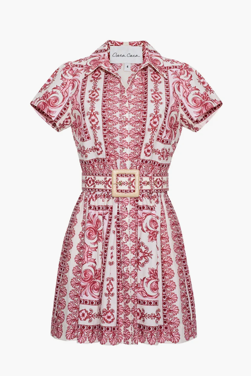 Noela Mini Dress - Hudson Scarf Egret