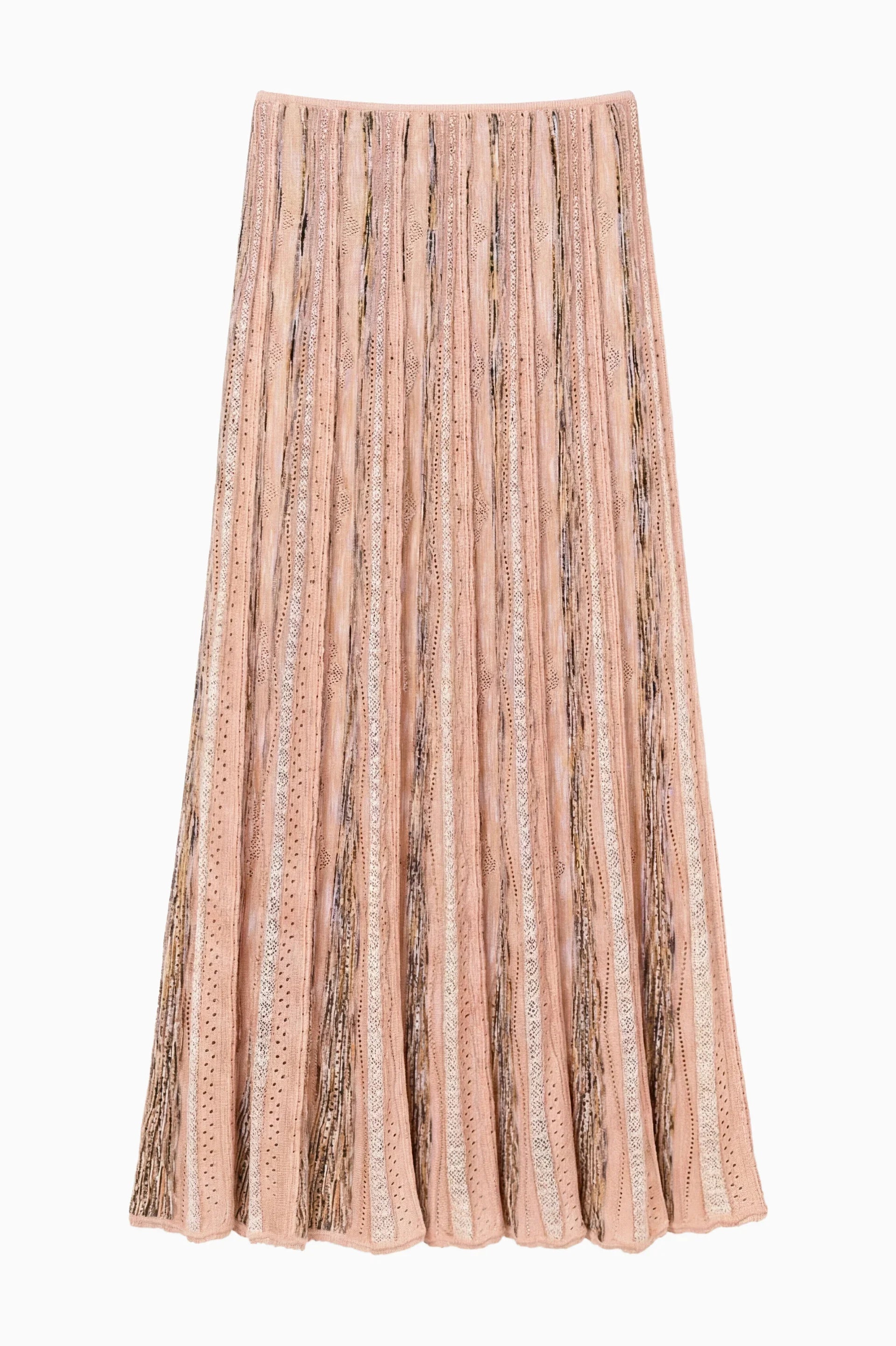 Clio Knit Midi Skirt - Hibiscus