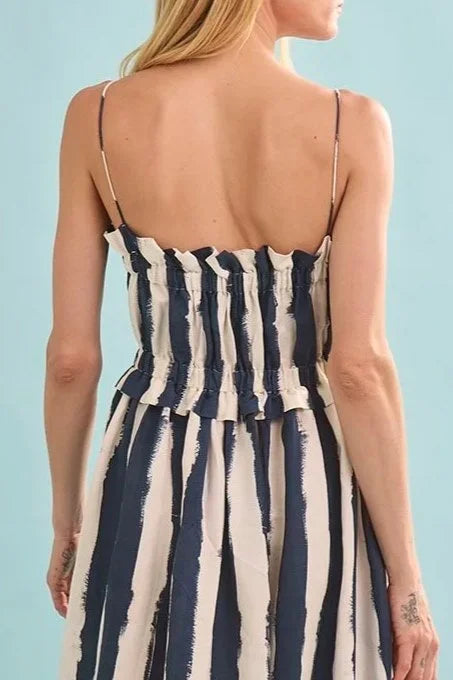 Larkin Dress - Lighthouse Stripe Navy
