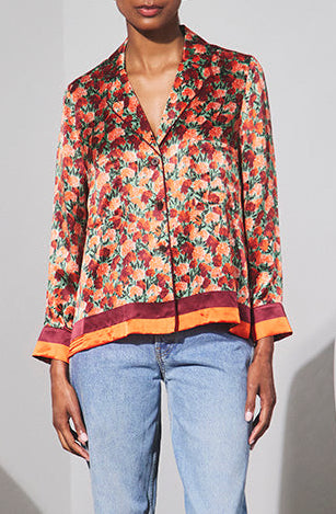 Roxy Top - Crimson Blossom