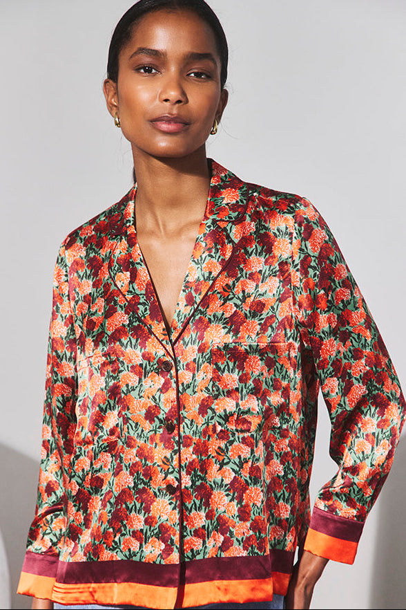 Roxy Top - Crimson Blossom