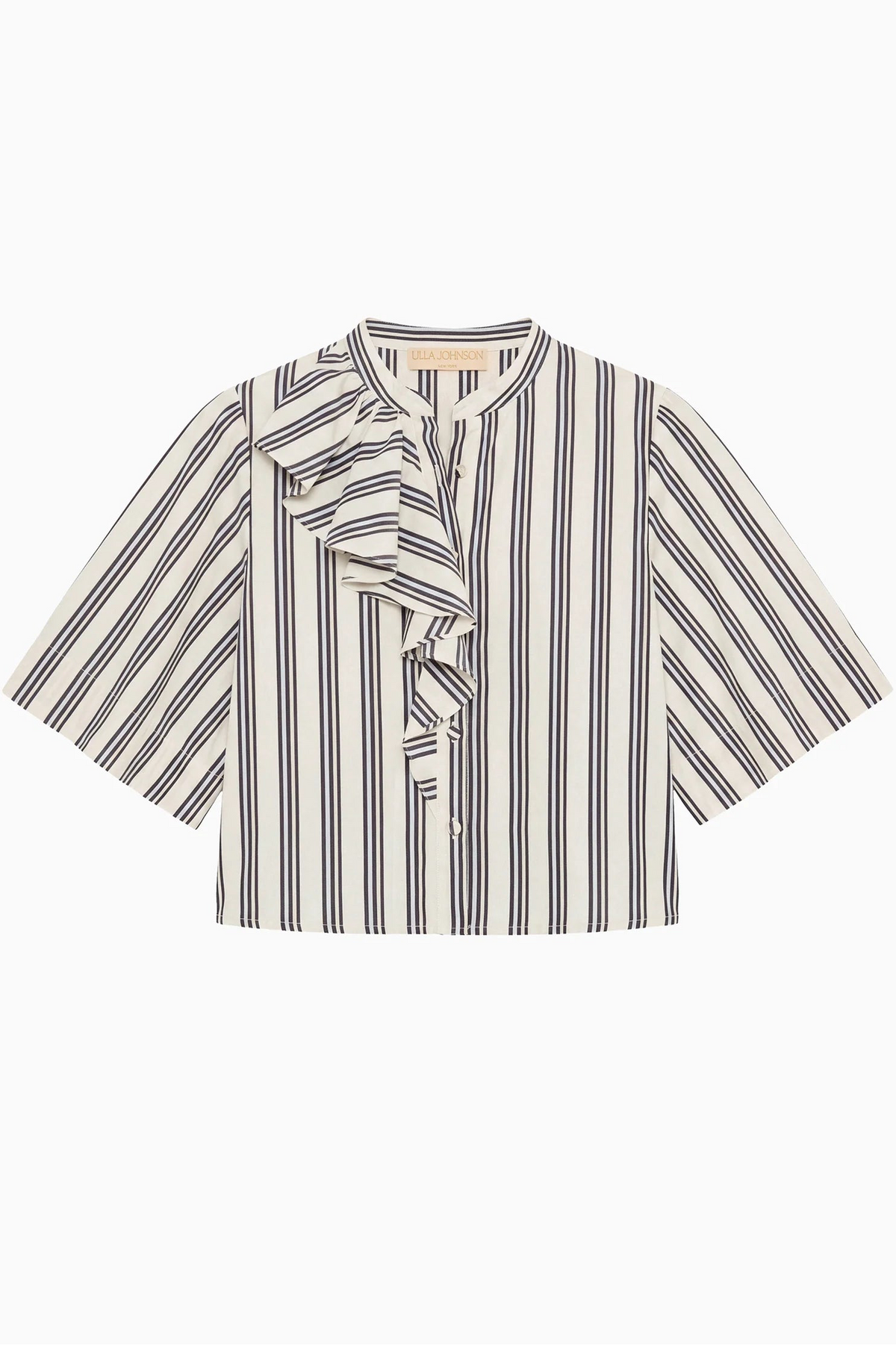 Perrine SS Blouse - Ecru Stripe