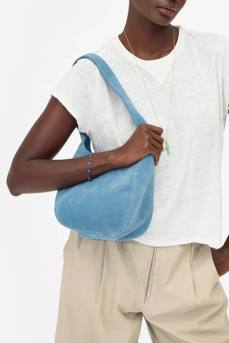 Petit Bando - Suede Leather Desert Blue