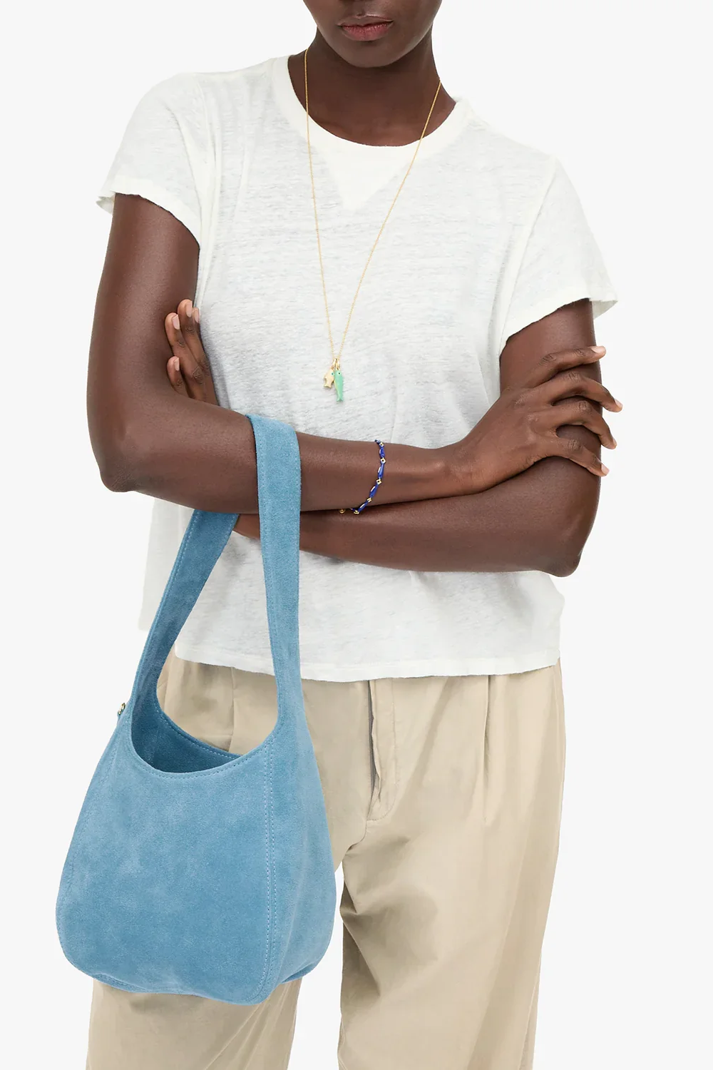 Petit Bando - Suede Leather Desert Blue