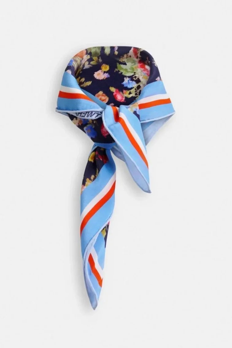 Jungle Square Printed Scarf - Dark Night