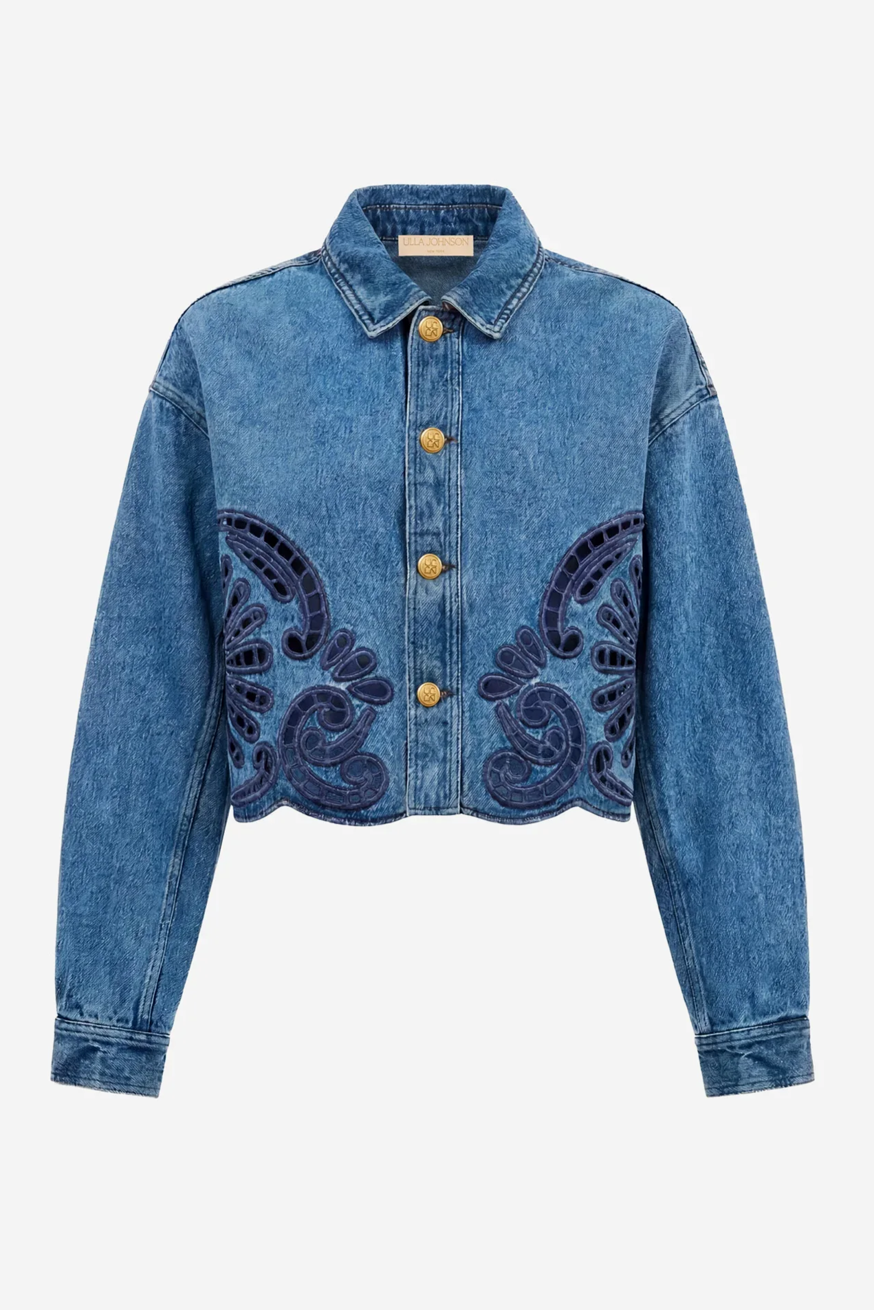 The Bobbi Jacket With Eyelet - River