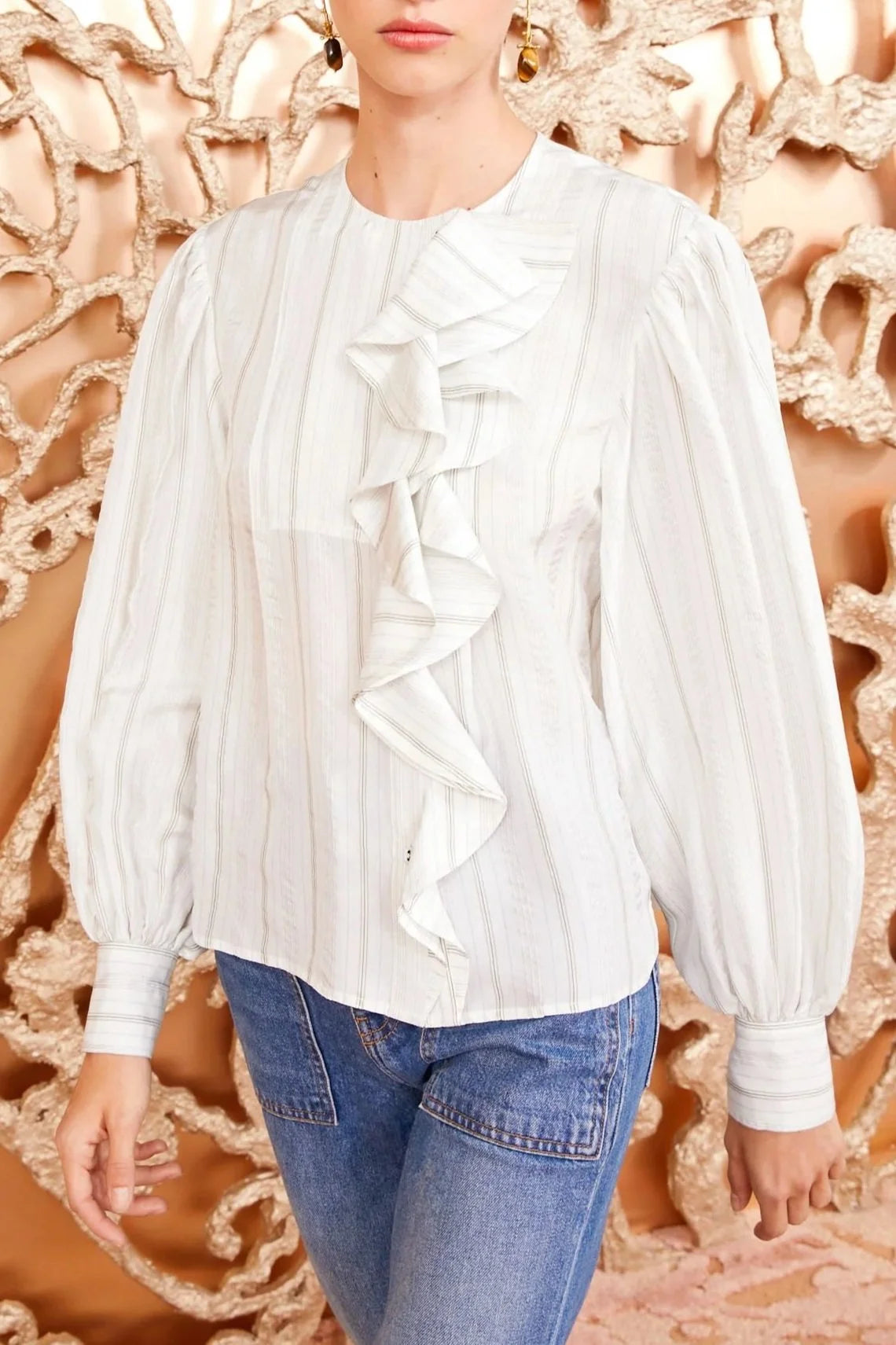 Adelaide Blouse - Chalk