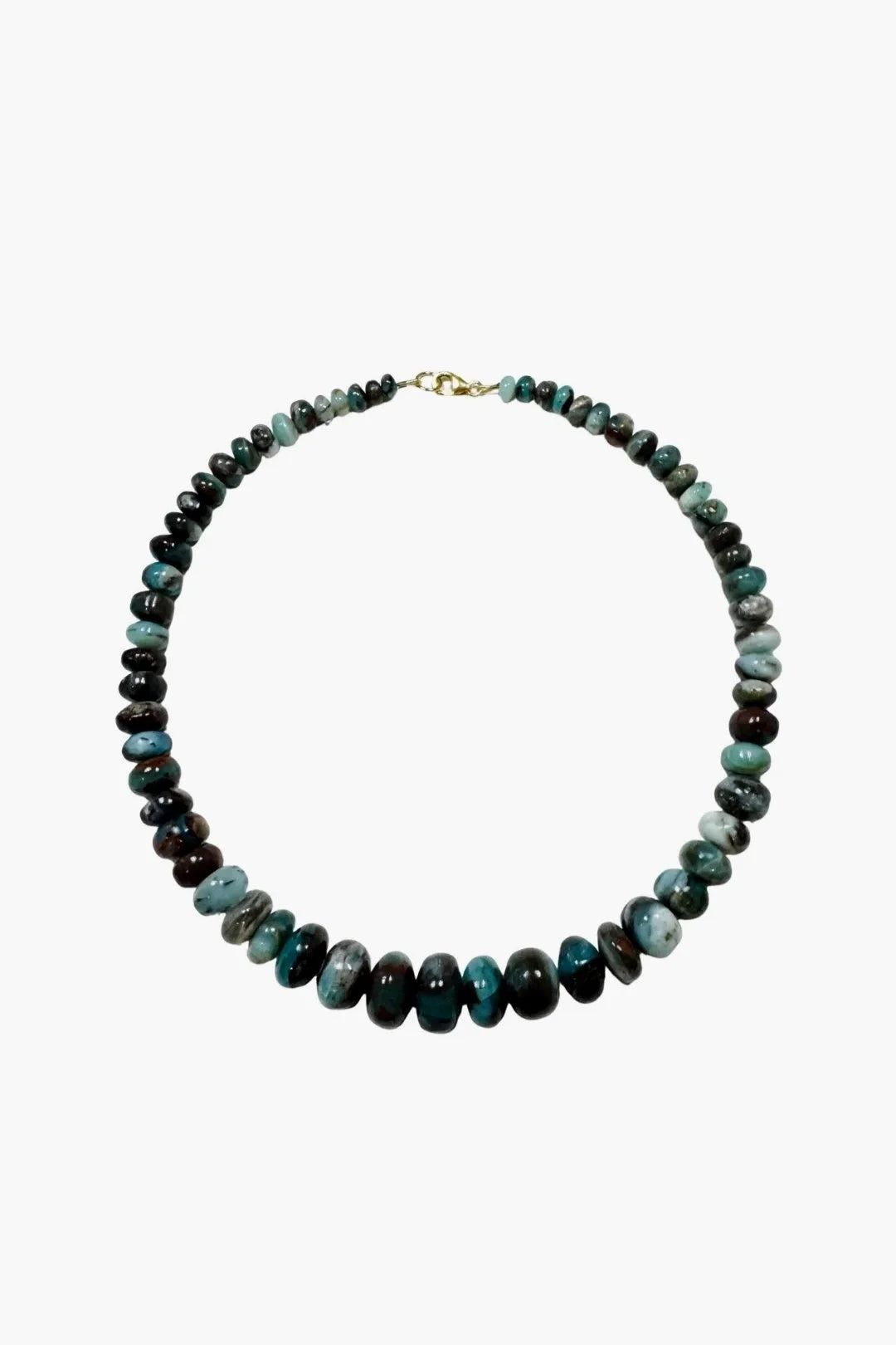 Graduated Candy Necklace - Marbled Peruvian Opal