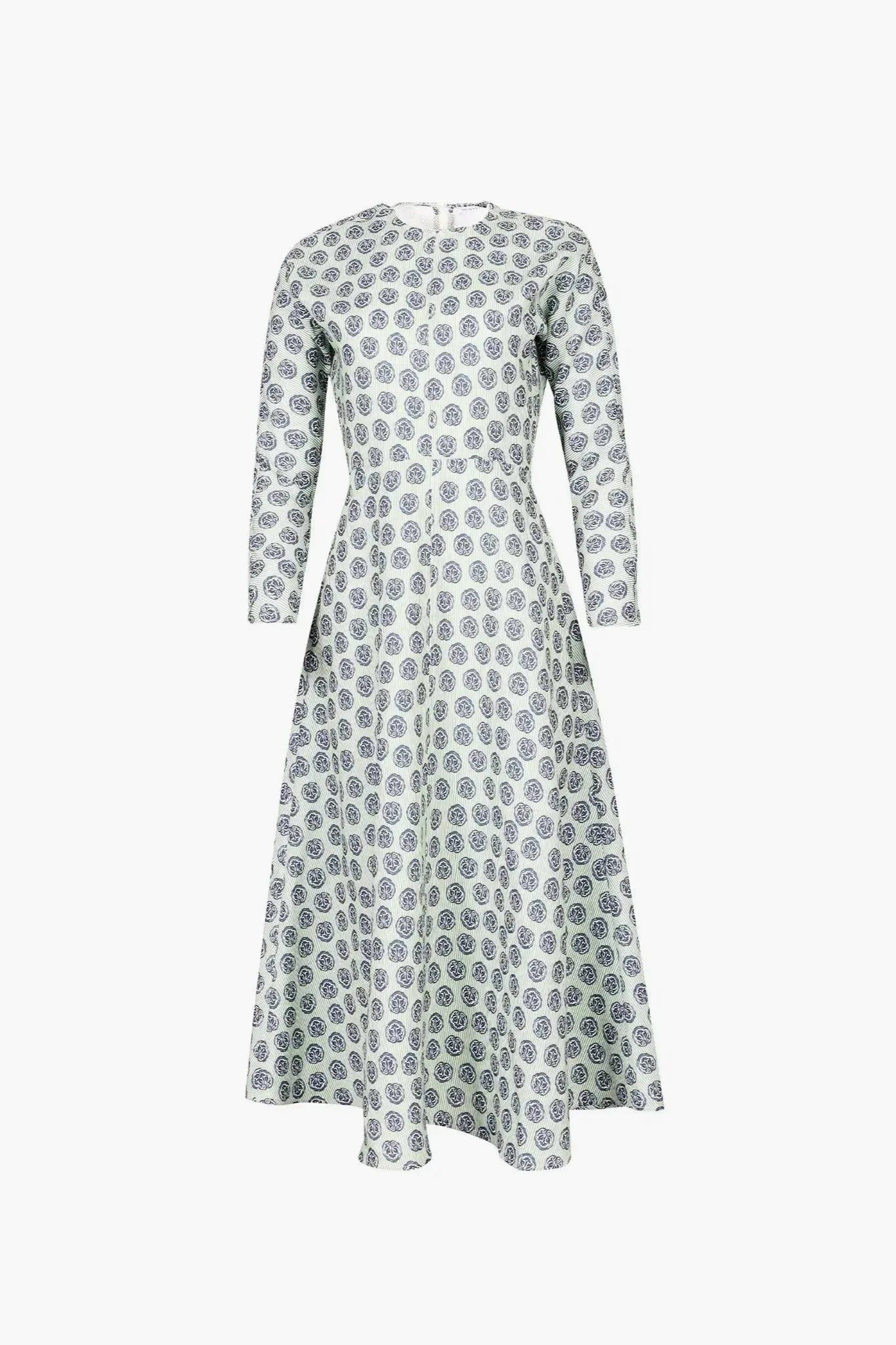 Vika Dress - Navy Bird Block