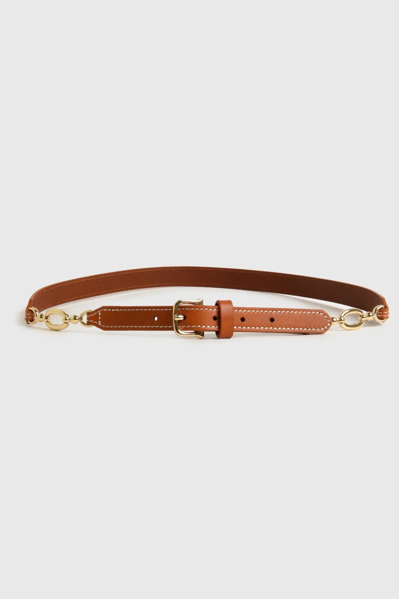 The Jewelry Detail Belt - Camel