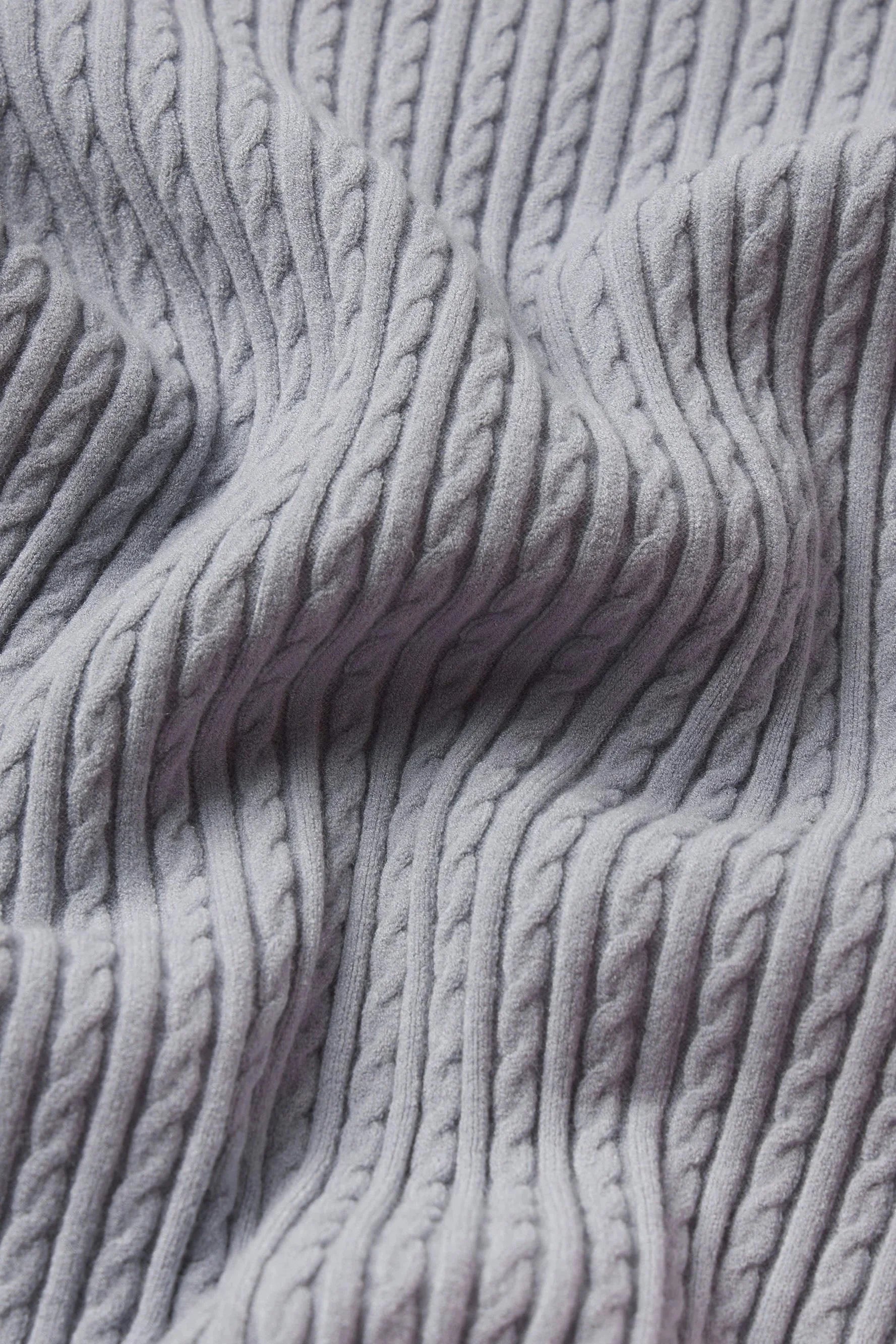 The Fine Cable Tank - Grey Blue