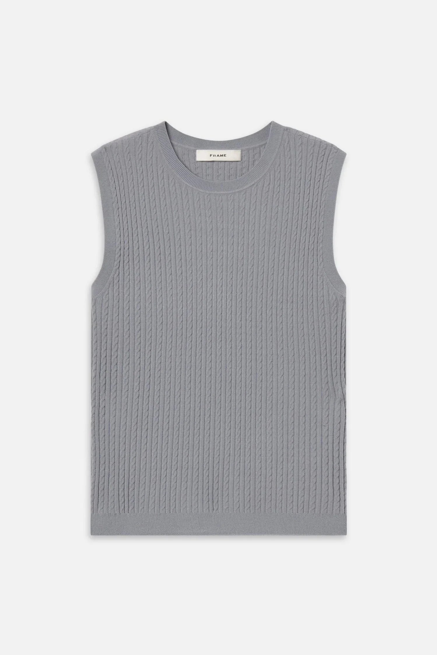 The Fine Cable Tank - Grey Blue