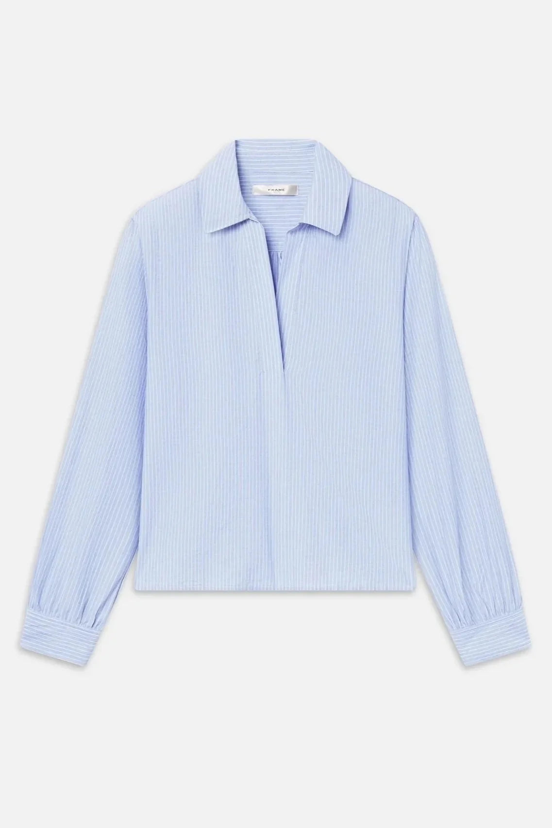 The Striped L/S Popover Top - Venice Blue Multi