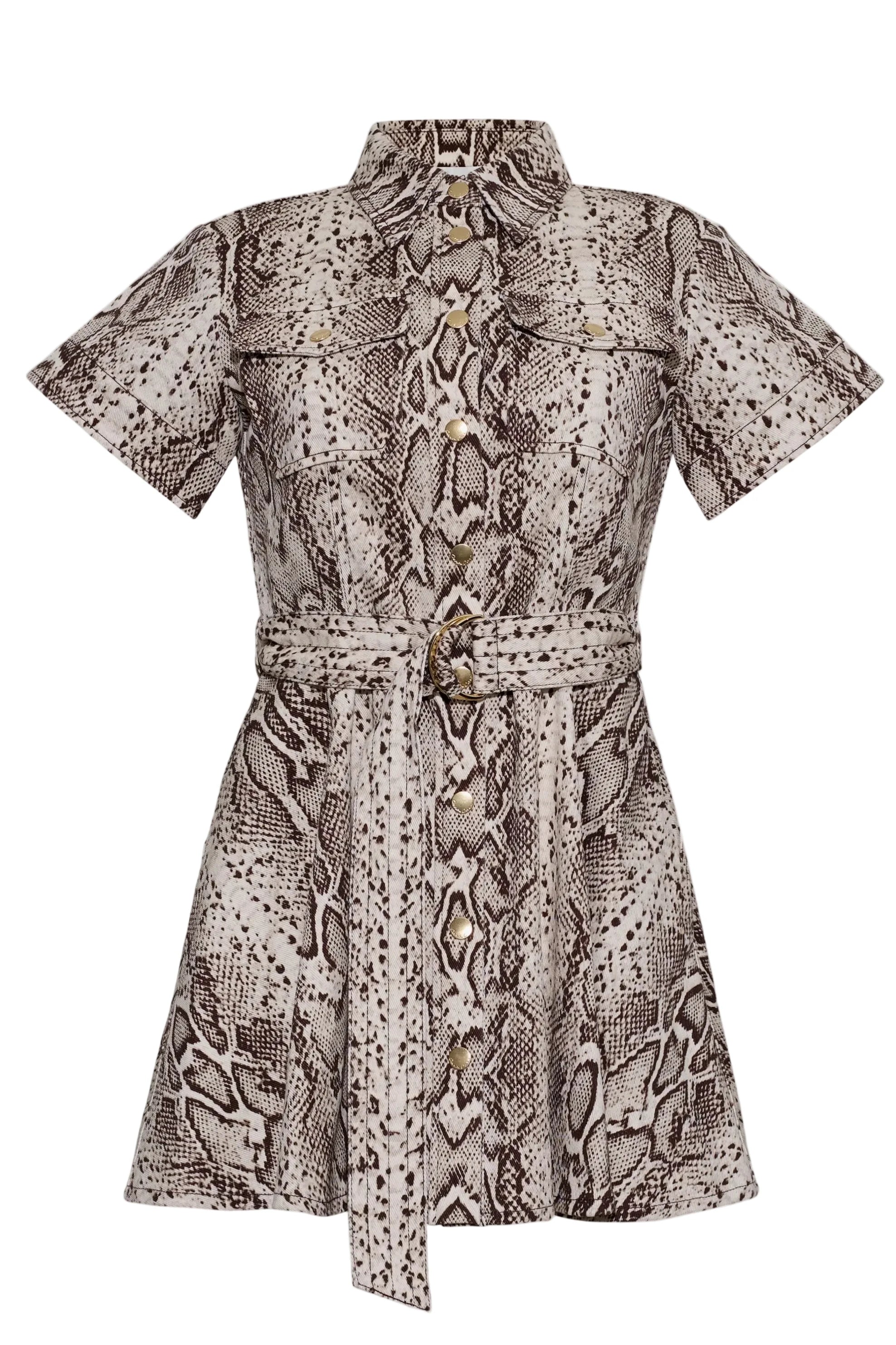 Walter Dress - Classic Snake Grey