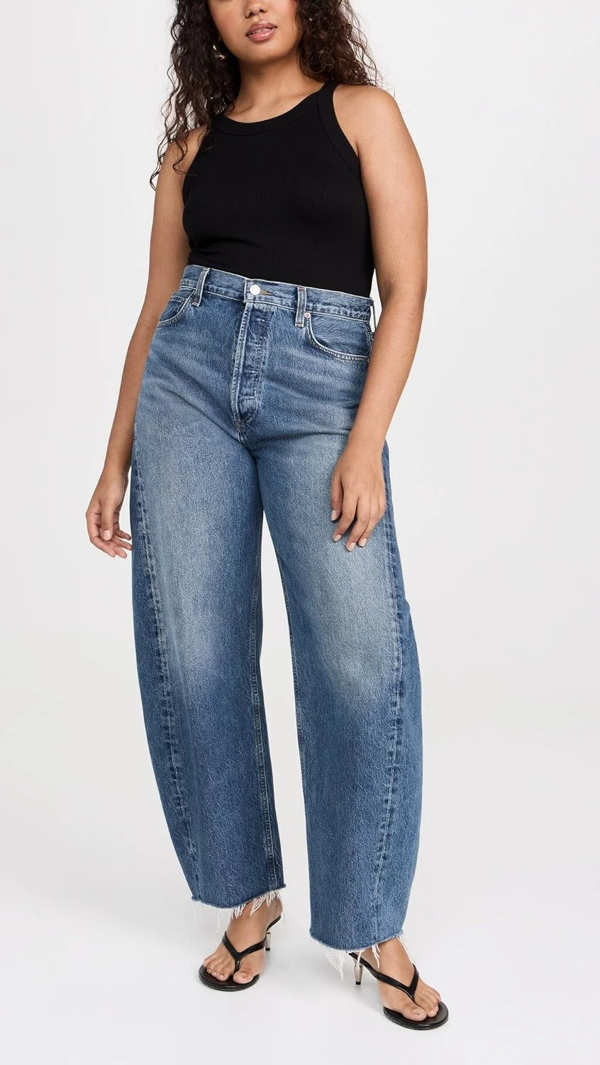 Luna High Rise Pieced Taper - Split