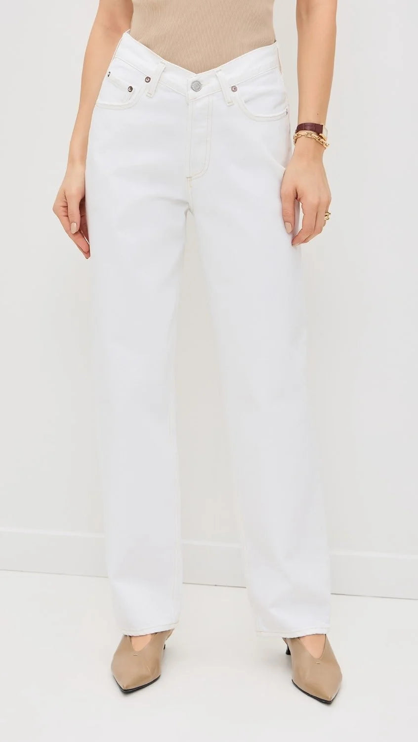 V-Waist Baggy - Milkshake