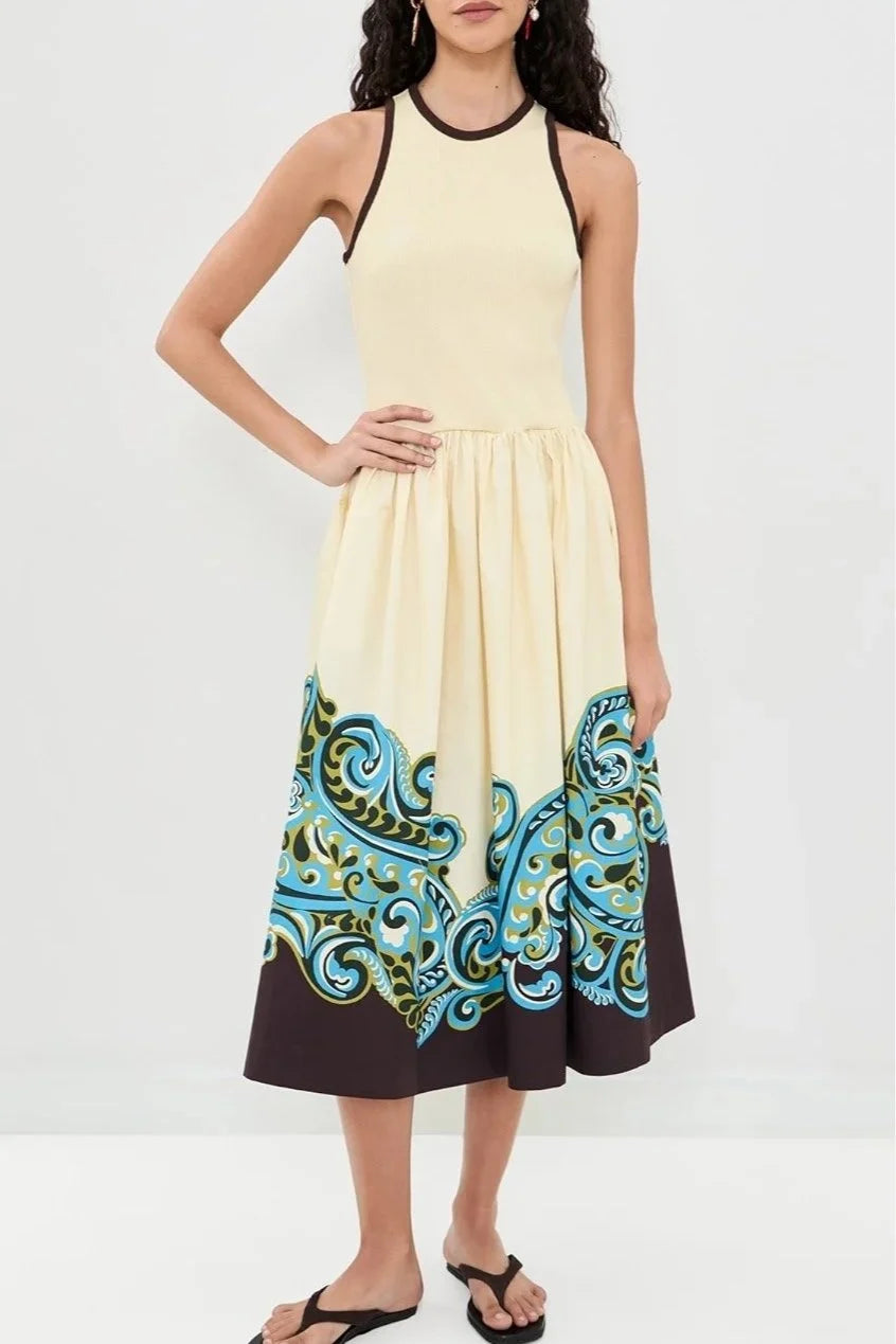 Natalia Tank Midi Dress - Cream