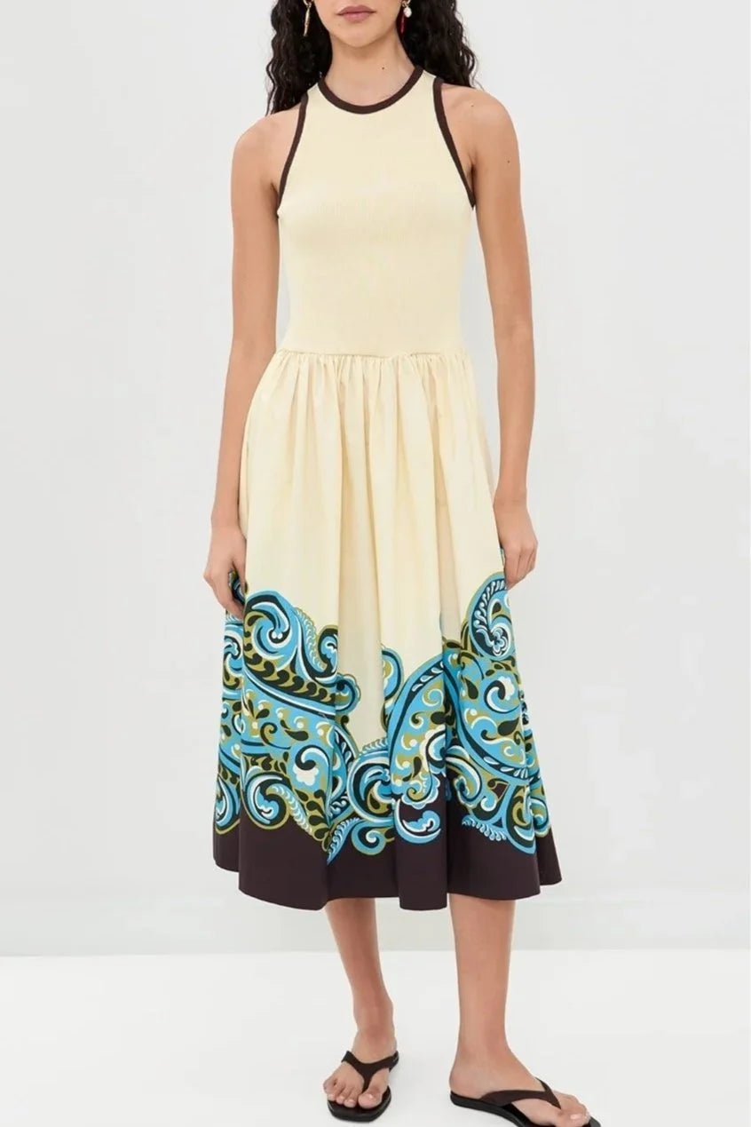 Natalia Tank Midi Dress - Cream
