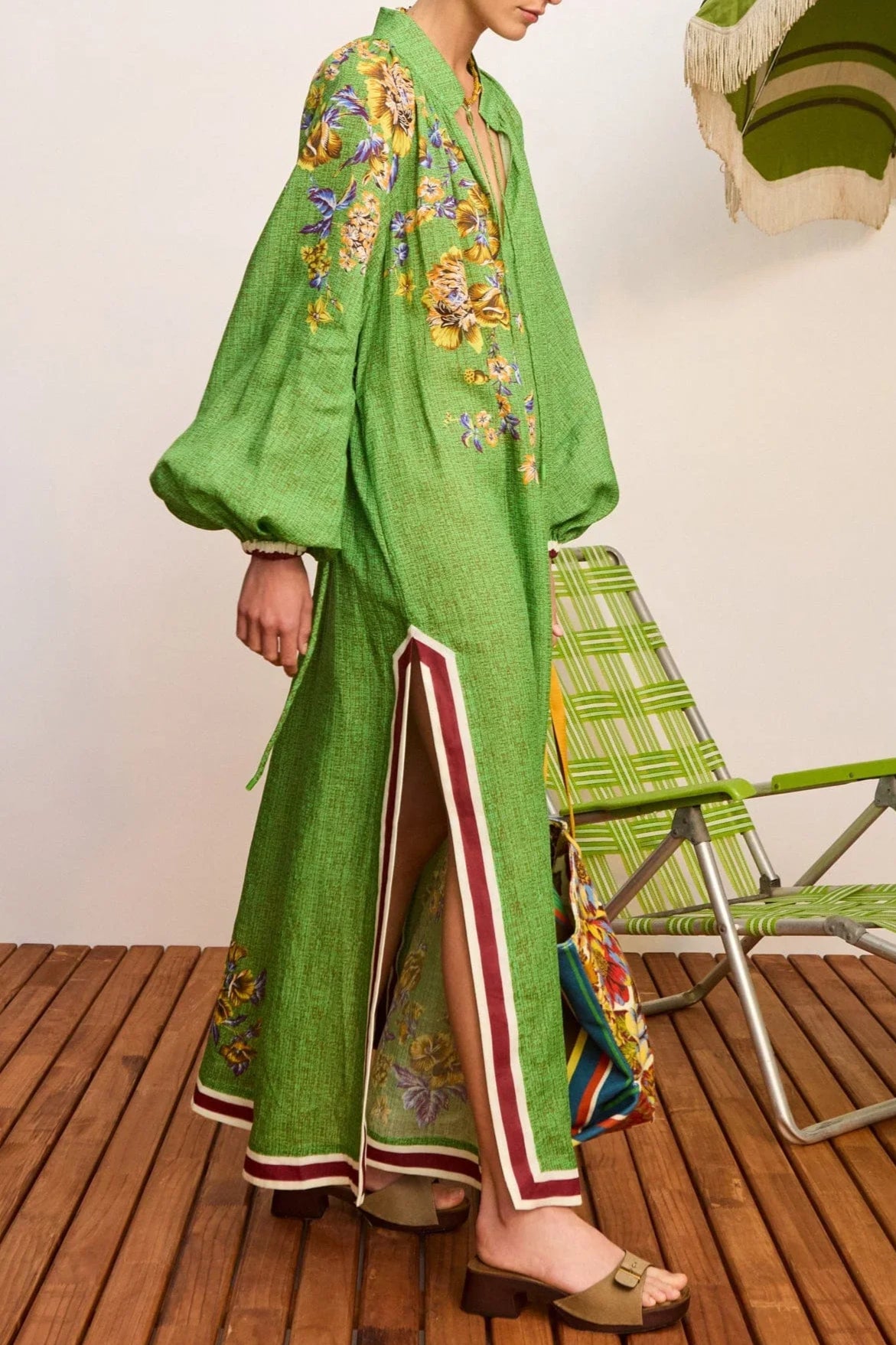 Phyllis Midi Dress - Green