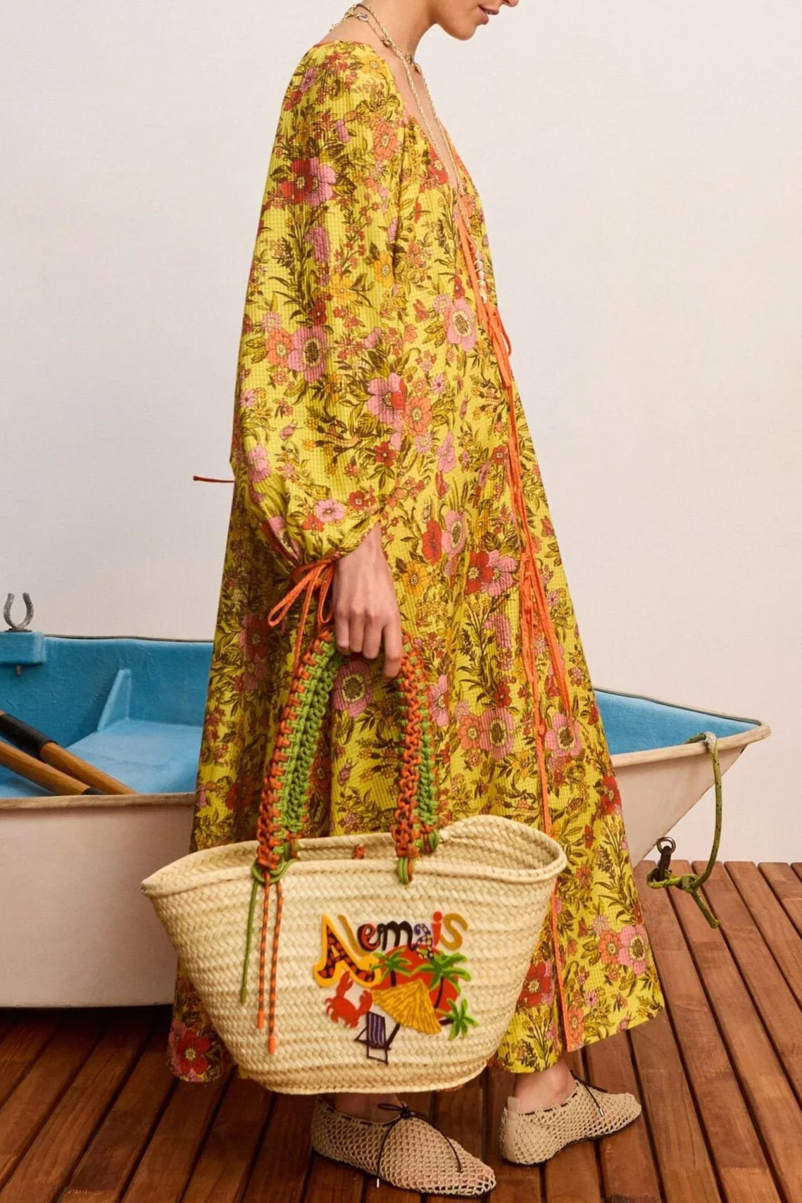 Kitty Tie Front Shirtdress - Yellow