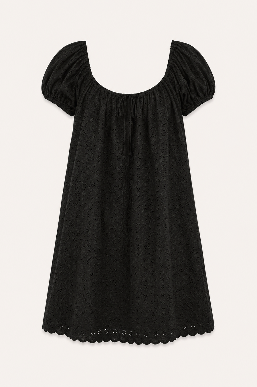 Serafina Mini Dress - Lucy Broderie Black